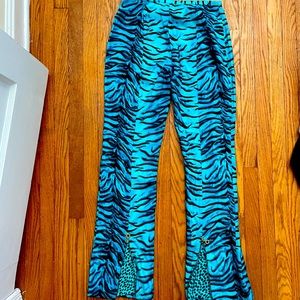 Versace couture Rare Zebra Pants 28/42